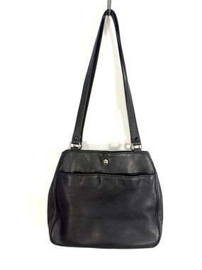 Vintage Etienne Aigner leather  Black Shoulder Bag Timeless Classy